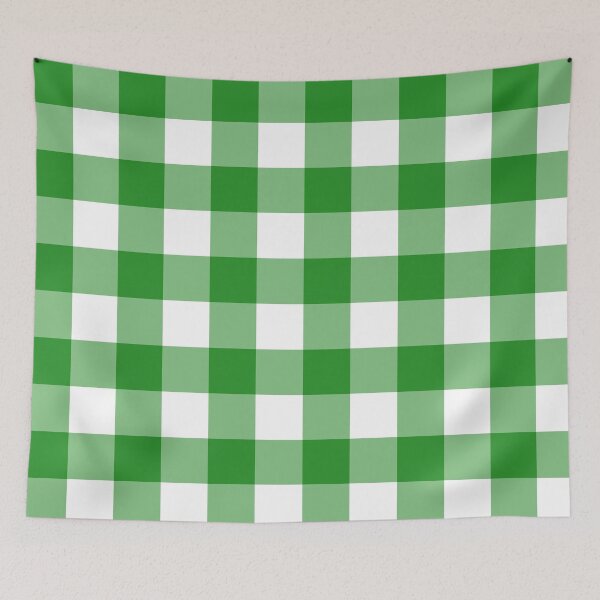Item preview, Big Green Desaturated Gingham designed and sold by tealprint.