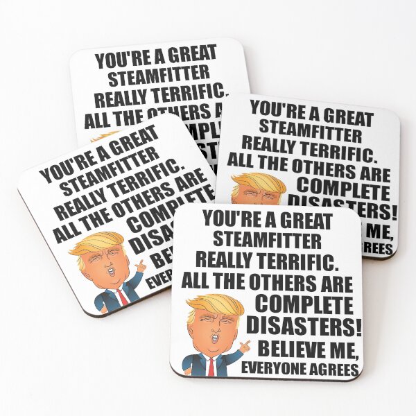 Item preview, Trump Steamfitter Funny Gift for Steamfitter Coworker Gag Great Terrific President Fan Potus Quote Office Joke designed and sold by Funny-Quotes.