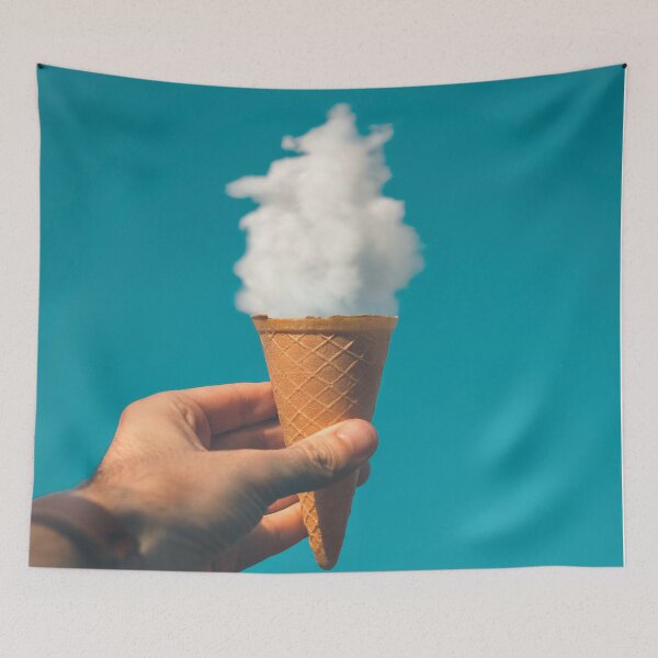 Item preview, BLUE SKY AND WHITE CLOUD ICE CREAM designed and sold by Bombastik.