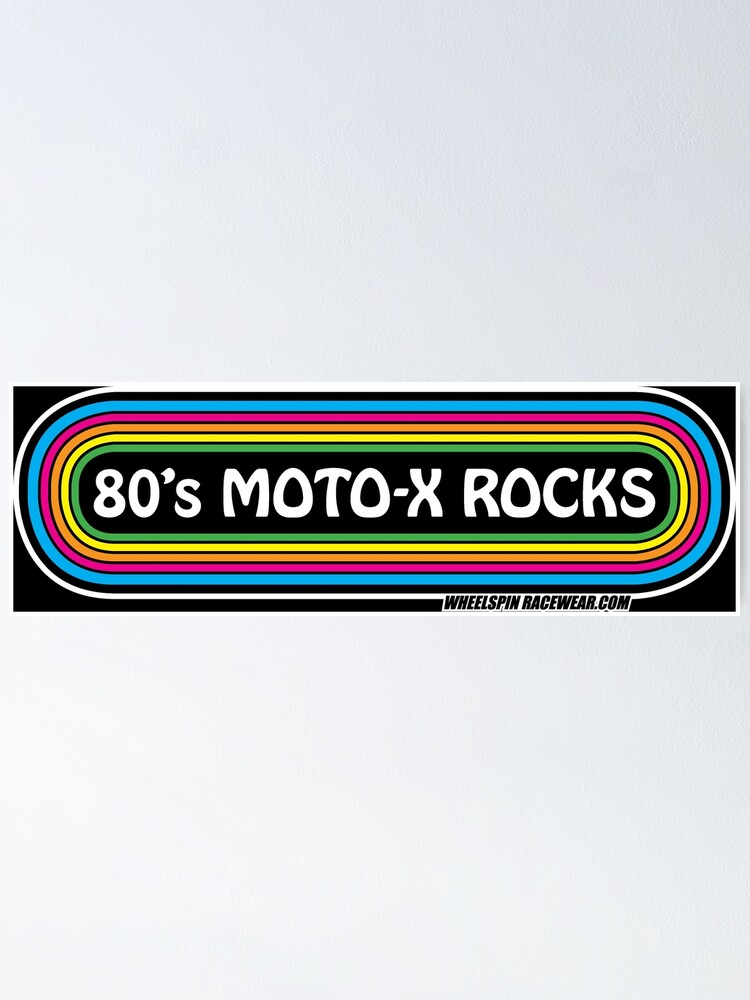 Alternate view of 80' MOTO-X ROCKS RAINBOW Poster