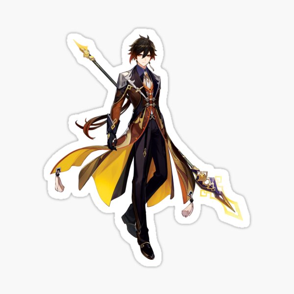 Item preview, Zhongli Genshin Impact Character Sticker designed and sold by ramster17.