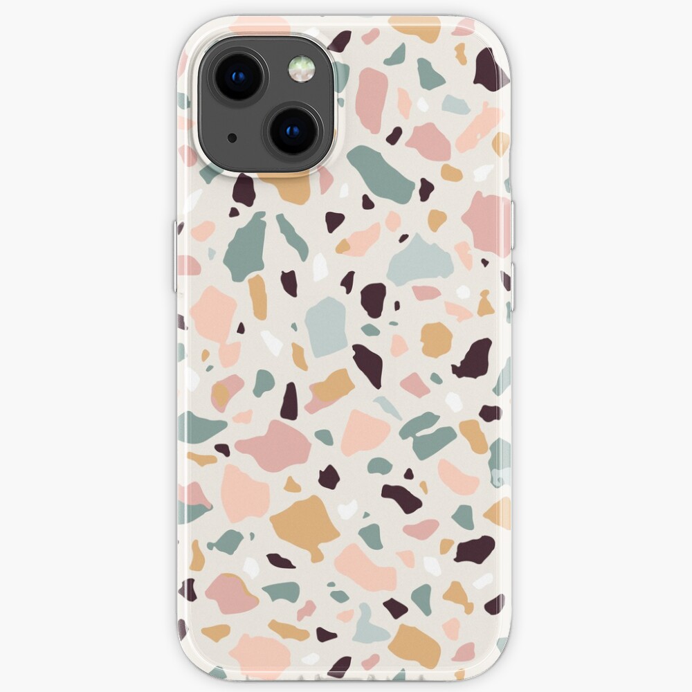 Pink Pastel Terrazzo iPhone Case