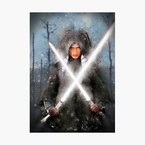 Ahsoka watercolor Photographic Print