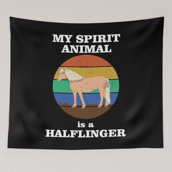 Item preview, My Spirit Animal Is A Halflinger Funny Horse print designed and sold by jakehughes2015.