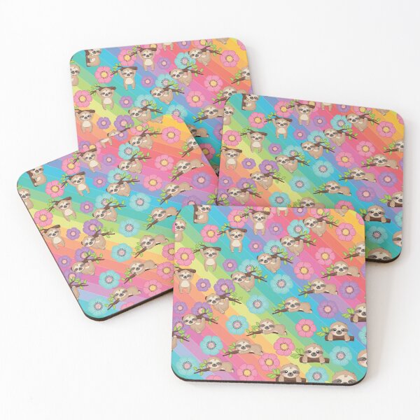 Item preview, sloth rainbow and flower designed and sold by familyartz.