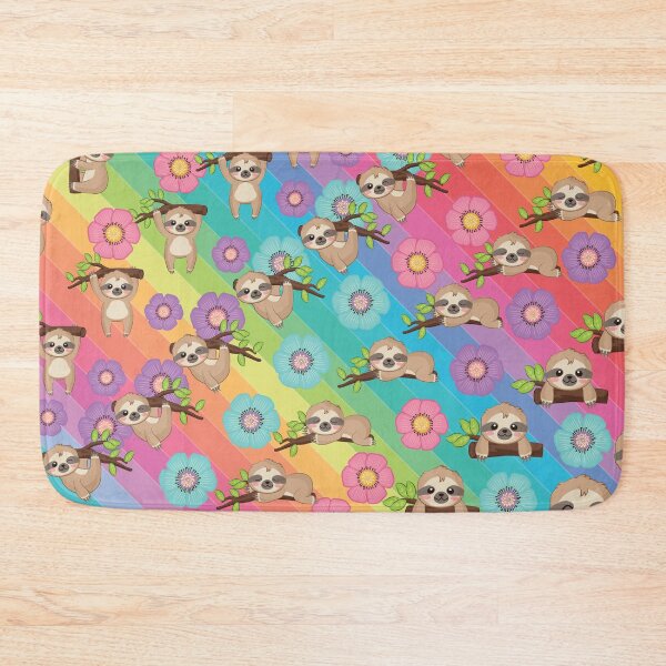 Item preview, sloth rainbow and flower designed and sold by familyartz.