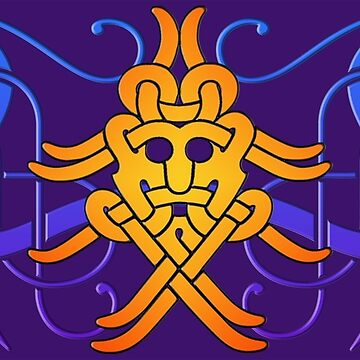Artwork thumbnail, A Mashup of two Viking art styles, Urnes, Ringerike Style by Odinist