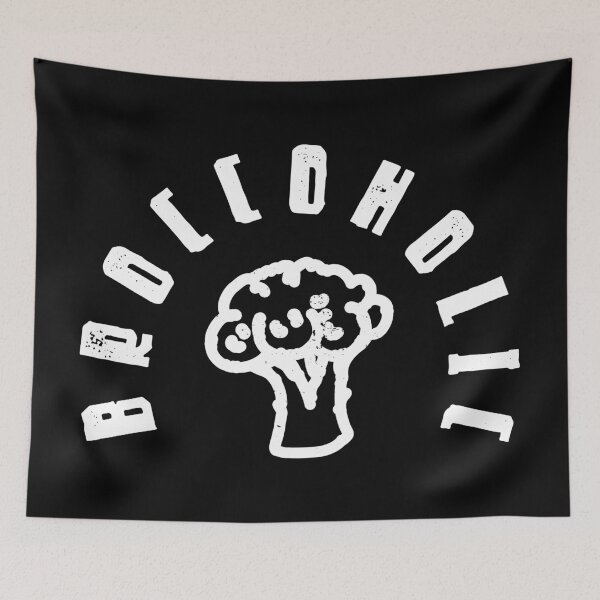 Item preview, Broccoholic Vintage Logo designed and sold by okpinsArtDesign.