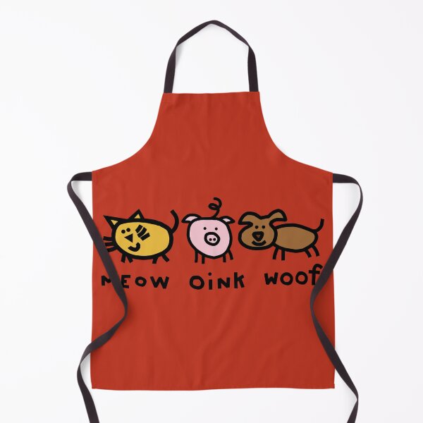 Item preview, Noisy Cat Pig Dog Goes Meow Oink Woof designed and sold by ellenhenry.