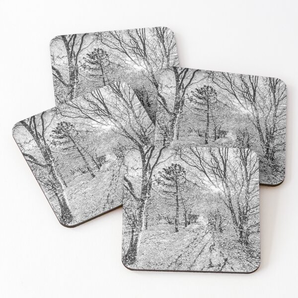 Item preview, Monochrome Snow Forest Art designed and sold by Londonimages.