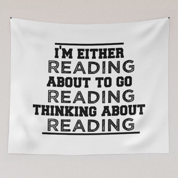 Item preview, i'm either reading about to go reading thinking about reading, gift for reading fan, gift for reading addicted, gift for Reading's best friend, reading colleague designed and sold by Itsbeny.