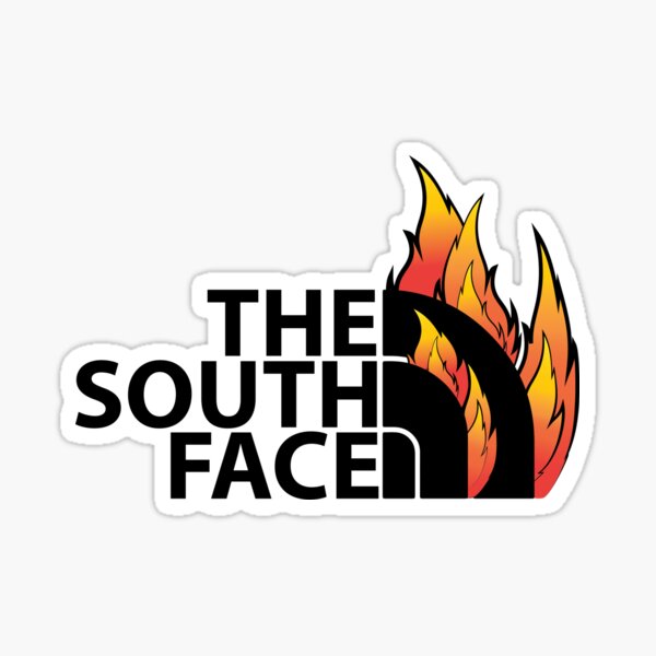 The South Face_black Sticker