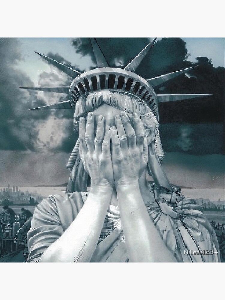 "Statue of Liberty Crying" Poster for Sale by Nilless1234 Redbubble