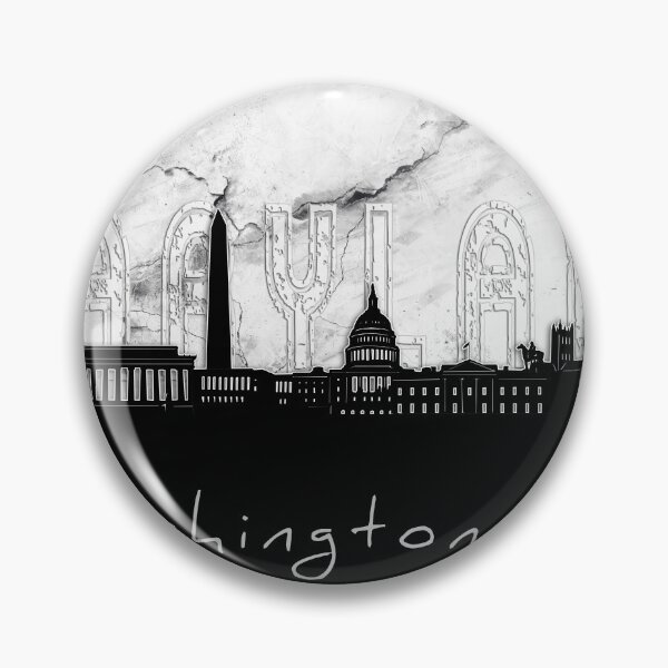 Item preview, washington dc skyline marble designed and sold by BekimART2.