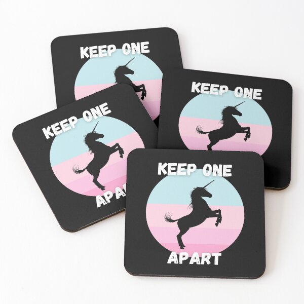 Item preview, Keep one apart funny unicorn designed and sold by happinestSHOP.