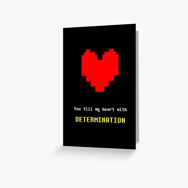 determined to win ur heart. Greeting Card