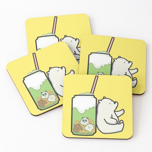 Item preview, We bare bears - Boba tea designed and sold by Aerithcloud01.