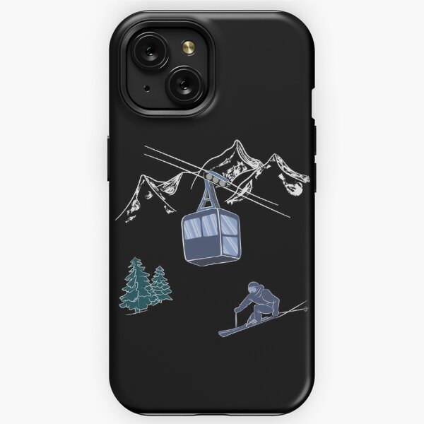  Funda divertida para iPhone 11 para snowboard para