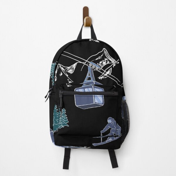 Item preview, Ski Lift Resort Winter Sports Scene designed and sold by TheInkElephant.