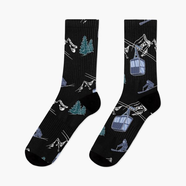 Item preview, Ski Lift Resort Winter Sports Scene designed and sold by TheInkElephant.
