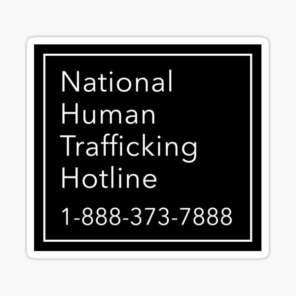 Artikel-Vorschau von Telefonnummer der nationalen Hotline für Menschenhandel, designt und verkauft von kyleerinker.