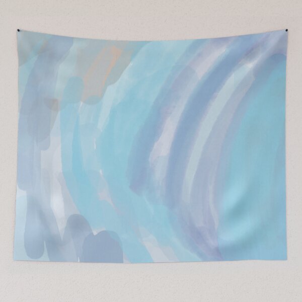 Aperçu de l'œuvre Texture aquarelle peinte dans les bleus et les violets créée et vendue par McKizzo.