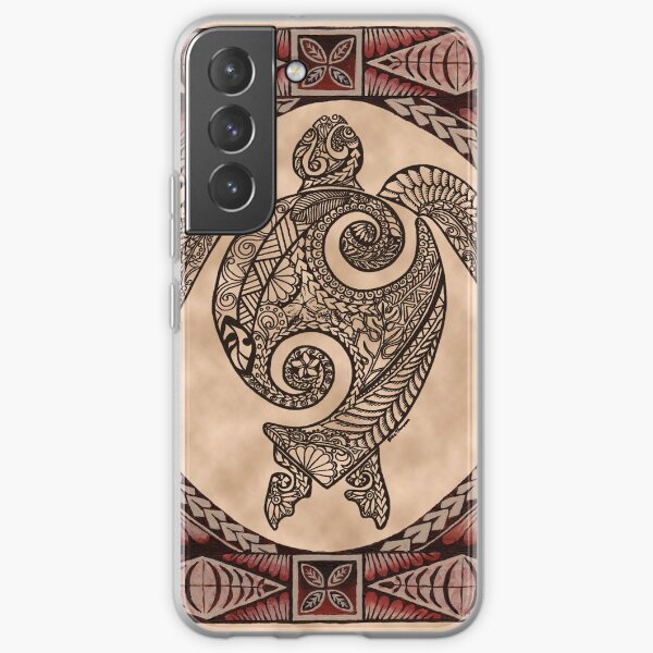 Honu - Siapo tapa, tortue marine Coque souple Samsung Galaxy