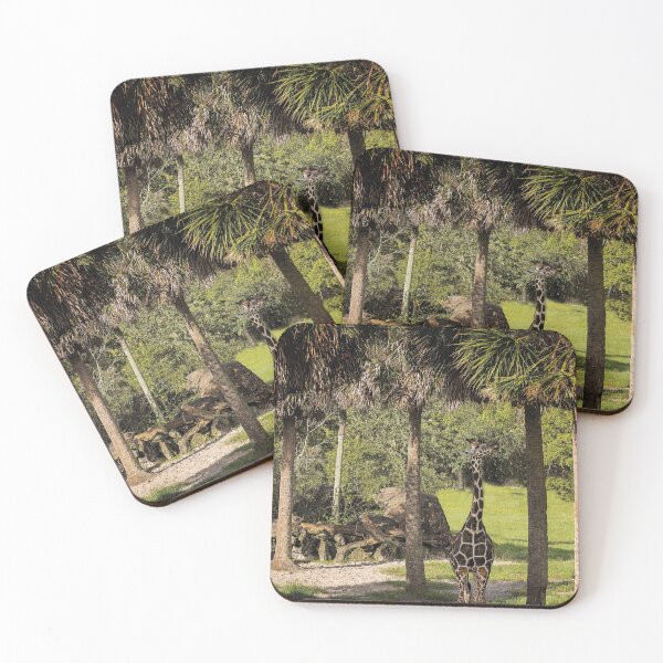 Item preview, Giraffe Grinning Tall and Proud under the Palms designed and sold by KbytesOfJax Outdoor and Nature.