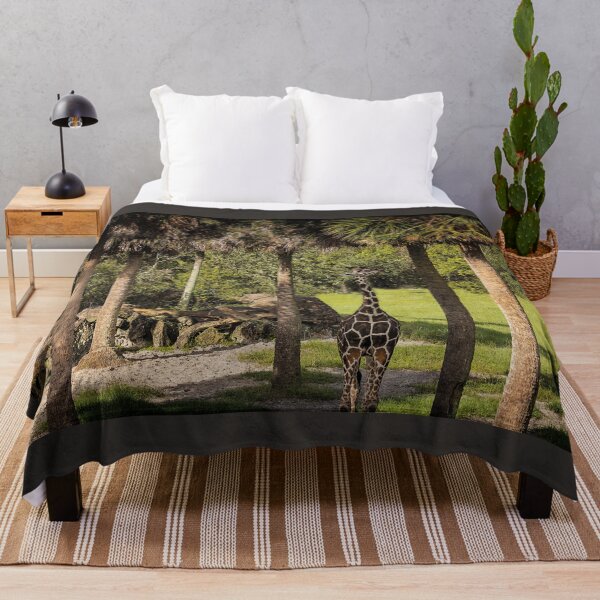 Item preview, Giraffe Grinning Tall and Proud under the Palms designed and sold by KbytesOfJax Outdoor and Nature.