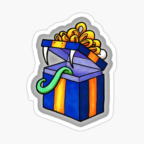 Mimic Monster Snapping Present Sticker