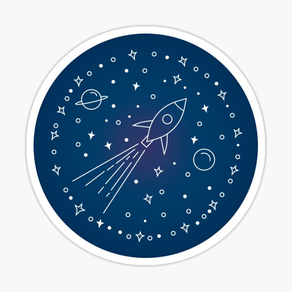 Item preview, Rocketship in Space designed and sold by hdport.