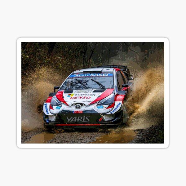 Toyota Yaris Wrc Set Of 4 Sticker By Marioramosart Redbubble