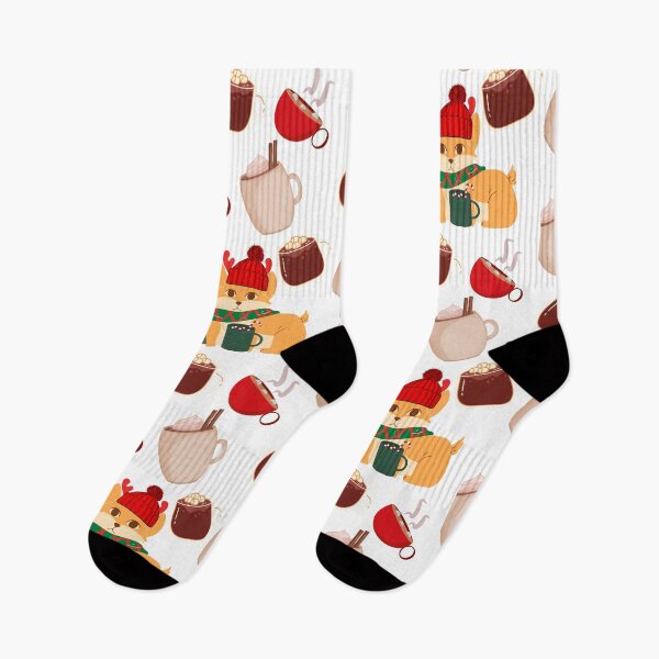 Item preview, funny christmas in quarantine hot chocolate drinks pattern designed and sold by JocelynCrafts.