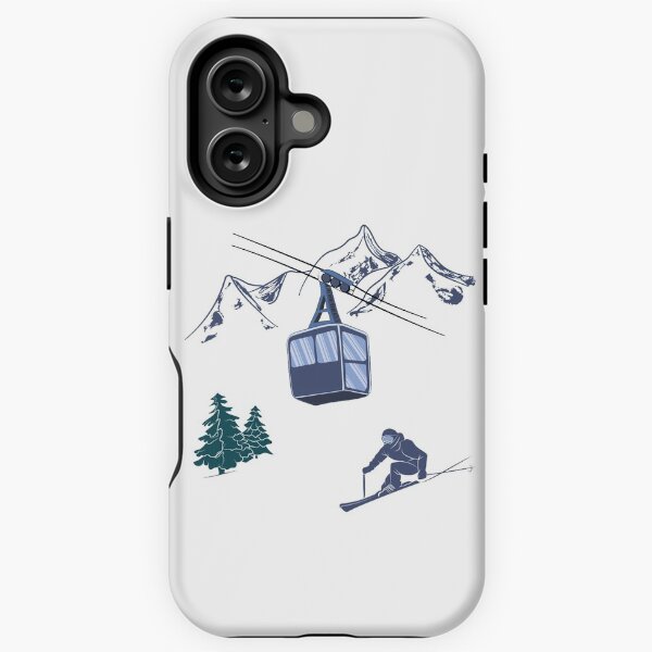 Item preview, Ski Lift Resort Winter Sports Scene designed and sold by TheInkElephant.