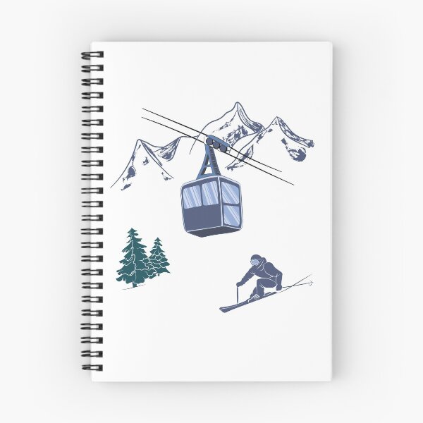 Item preview, Ski Lift Resort Winter Sports Scene designed and sold by TheInkElephant.
