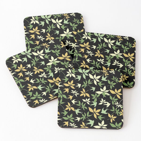 Item preview, Sparrows and leaves, for birds lovers, sparrow bird lover - Aesthetic Pattern designed and sold by PattyTheGecko.