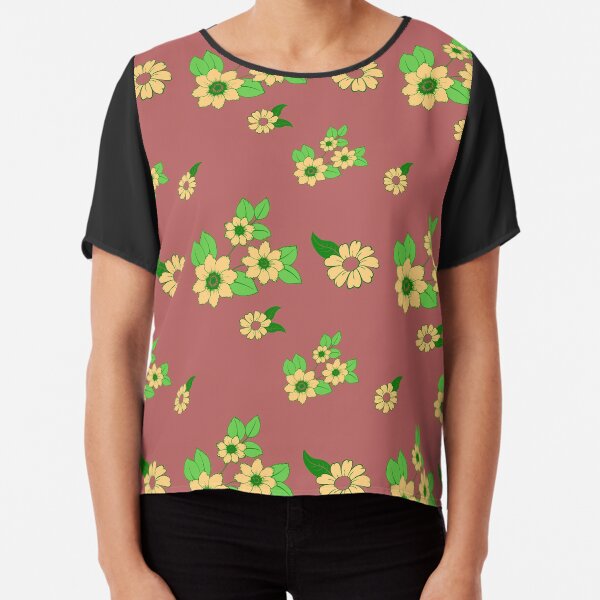 danse de fleur de vecteur Top mousseline