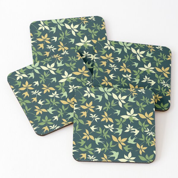 Item preview, Sparrows and leaves, for birds lovers, sparrow bird lover - Aesthetic Pattern designed and sold by PattyTheGecko.