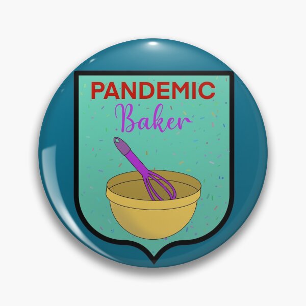 Artikelvorschau, Pandemic Baker Abzeichen entworfen und verkauft von StitchItMama.