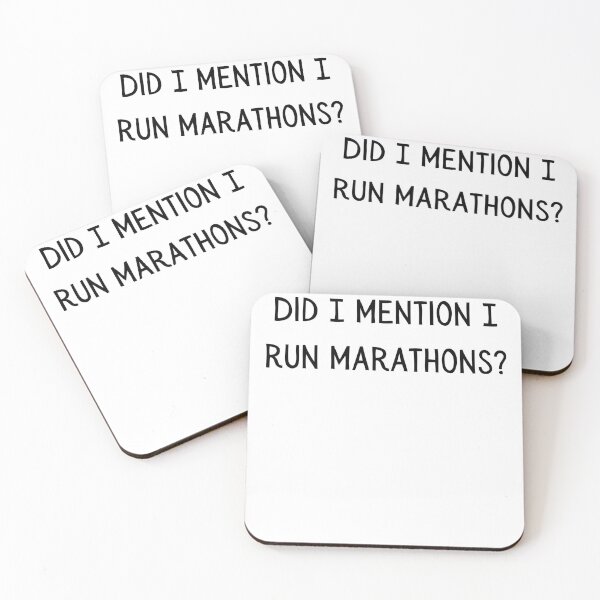 Artikelvorschau, Habe ich schon erwähnt, dass ich Marathons laufe? entworfen und verkauft von SkeletonRunning.