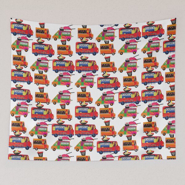 Item preview, Food truck pattern designed and sold by JocelynCrafts.
