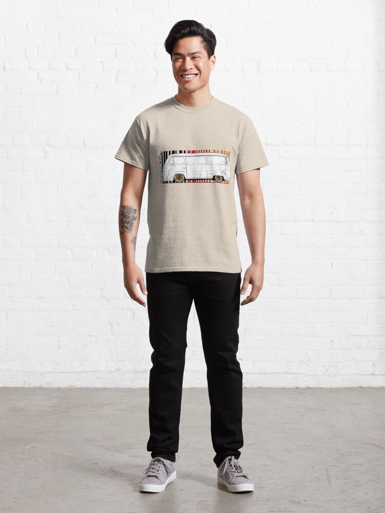 Alternate view of aircooled bus Classic T-Shirt