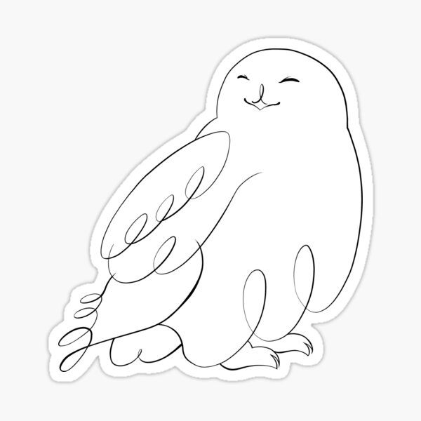 Snowy owl Sticker