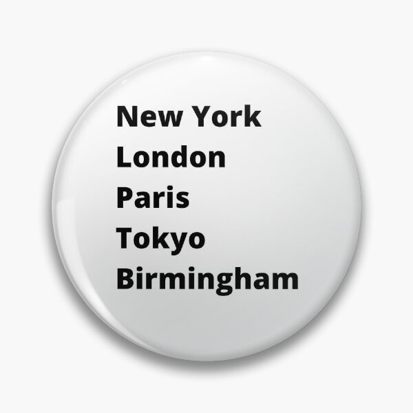 Item preview, New York London Paris Tokyo Birmingham designed and sold by DesignsbyDan1.