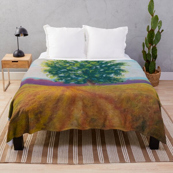 Item preview, Pastel painting - pree and field countryside landscape designed and sold by Red Witch Art.