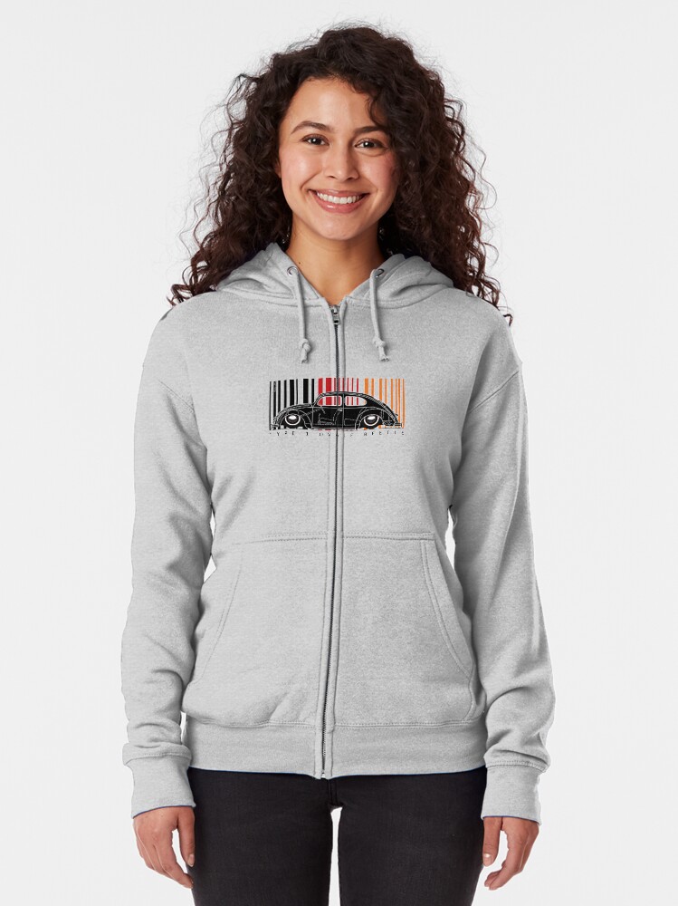 Alternate view of aircooled split Zipped Hoodie