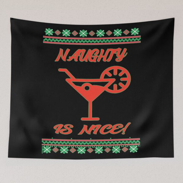 Item preview, Naughty is Nice Cocktail Red Trimmed designed and sold by Coder-T.