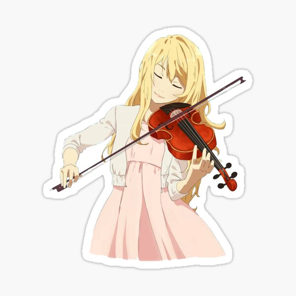 Vista previa del artículo con la obra «Tu mentira en abril Kaori Miyazono Medio cuerpo #2», diseñado y vendido por thePeachPit.