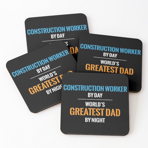 Item preview, Construction Worker By Day Worlds Greatest Dad By Night designed and sold by RRiDesigns.