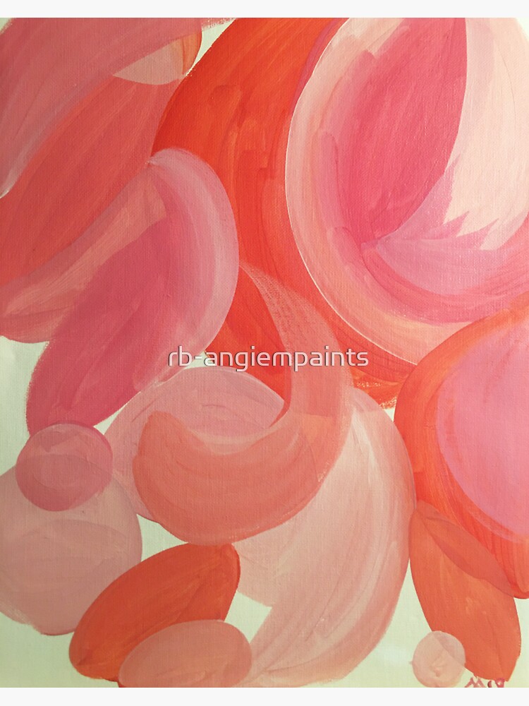 Thumbnail 3 of 3, Sticker, Pink abstraction designed and sold by rb-angiempaints.